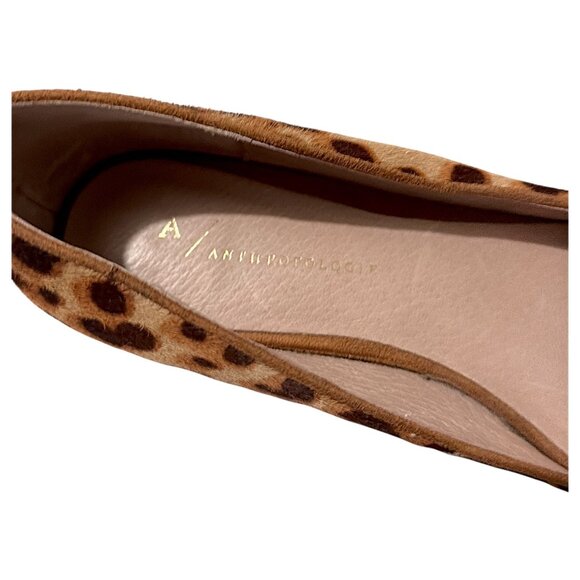 Anthropologie Shoes Womens 8M Leopard Print Calf Hair Mogul Parisian Chic IMOGEN - Picture 7 of 16